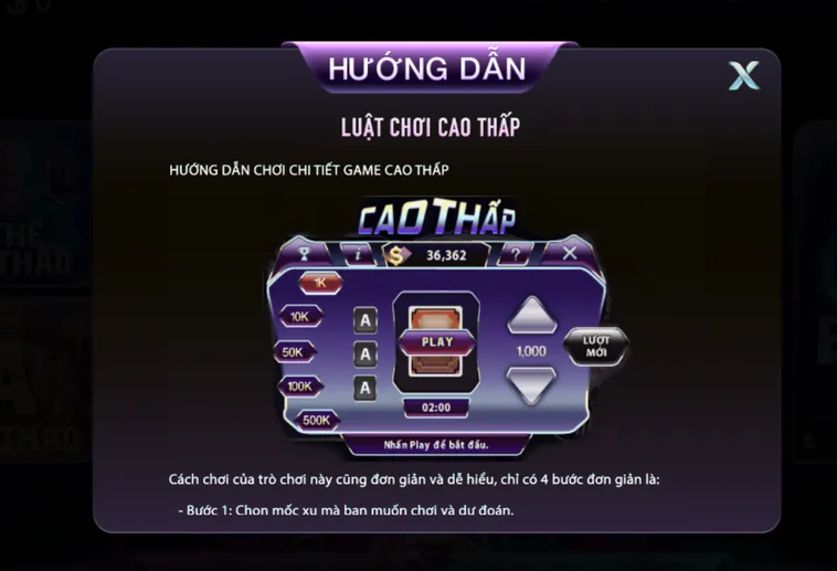Khám Phá Minigame Cao Thấp Tại 789Club Đỉnh Cao Cho Mọi Bài Thủ