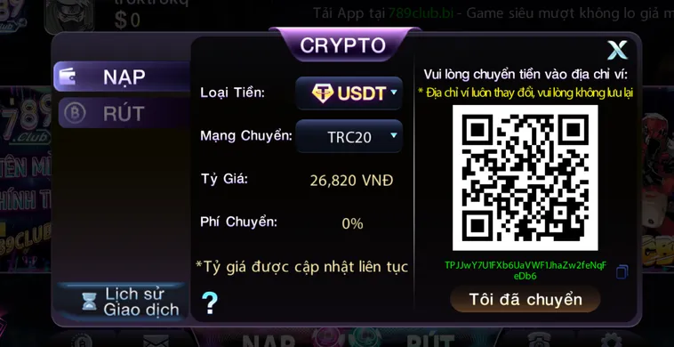 Nạp Tiền 789Club Thần Tốc Mở Ra Cánh Cửa Chinh Phục Mọi Ván Cược