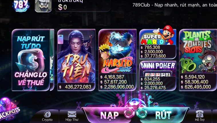 Thiên Đường Nổ Hũ 789Club Đỉnh Cao Cơ Hội Trúng Jackpot Khủng Mỗi Ngày