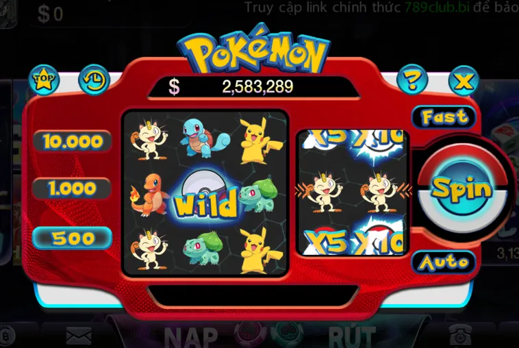 Siêu Phẩm Minigame Pokemon Tại 789Club Cơ Hội Nhận Thưởng Jackpot Cực Khủng