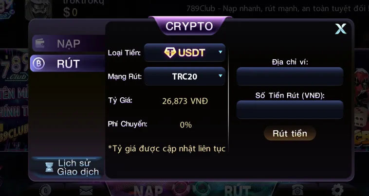Rút Tiền 789Club Siêu Tốc Và Đảm Bảo An Toàn Cho Mọi Game Thủ