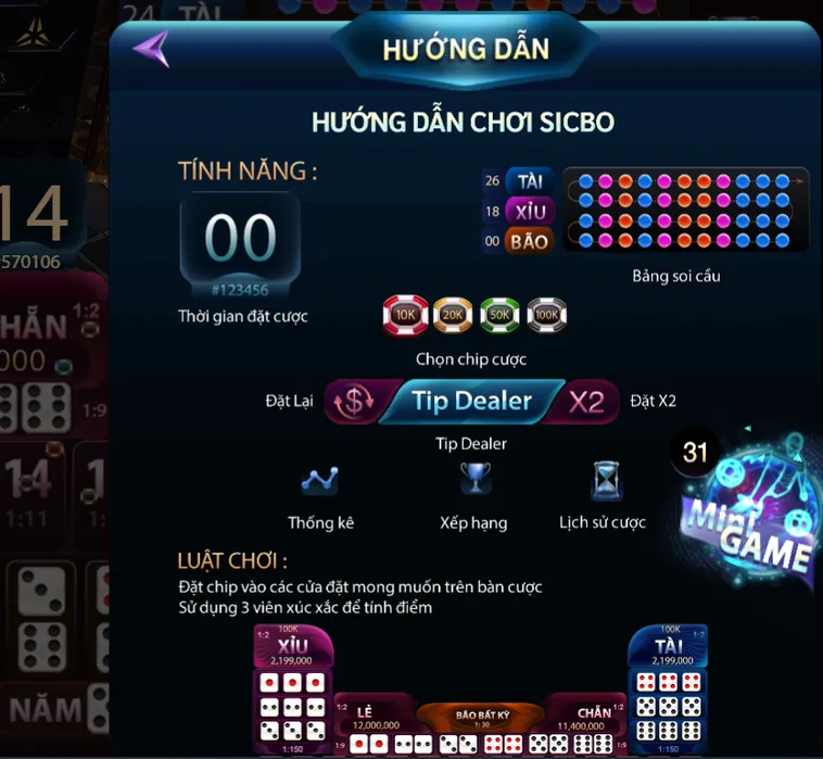 Chinh Phục Siêu Phẩm Sicbo Casino Tại 789Club Với Tỷ Lệ Thắng Khủng