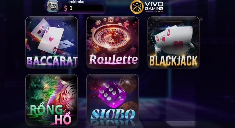 Trải Nghiệm Sảnh Vivo Gaming Live Tại 789Club Đẳng Cấp Quốc Tế Thượng Lưu