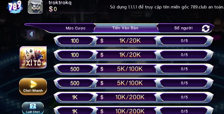 Trải Nghiệm Đỉnh Cao Xì Tố Tại 789Club Với Cơ Hội Thắng Tiền Cực Khủng